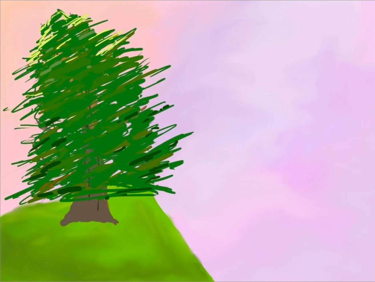An early drawing of a tree